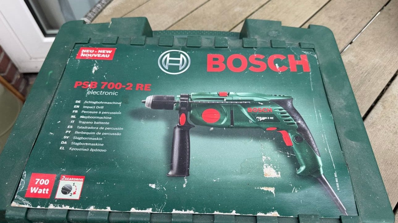 Bosch PSB 700-2 RE Klopboormachine 700W, Klopboormechanisme, Ophalen, Boormachine, Gebruikt