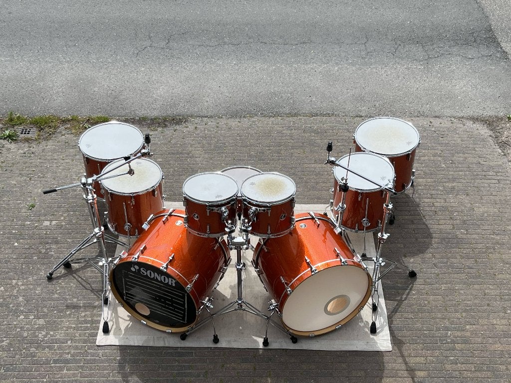 2x SONOR (force 3007) Special edition rock kit! + Superstar, Muziek en Instrumenten, Drumstellen en Slagwerk, Ophalen, Zo goed als nieuw