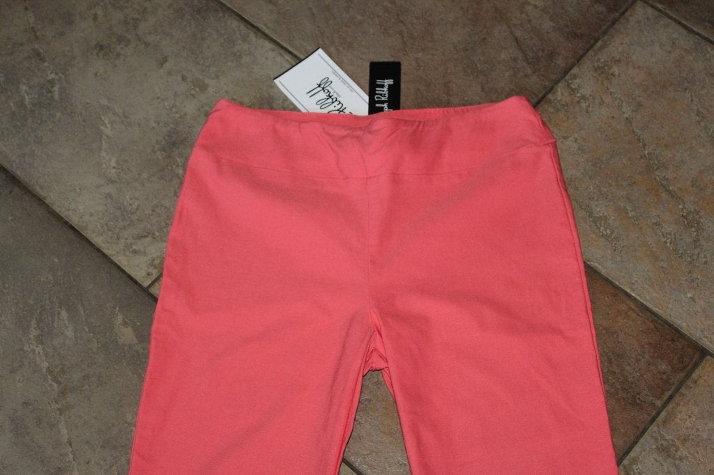 Joseph Ribkoff zalmkleur capri stretch broek mt 38/M ZGAN, Maat 38/40 (M), Overige kleuren, Verzenden, .