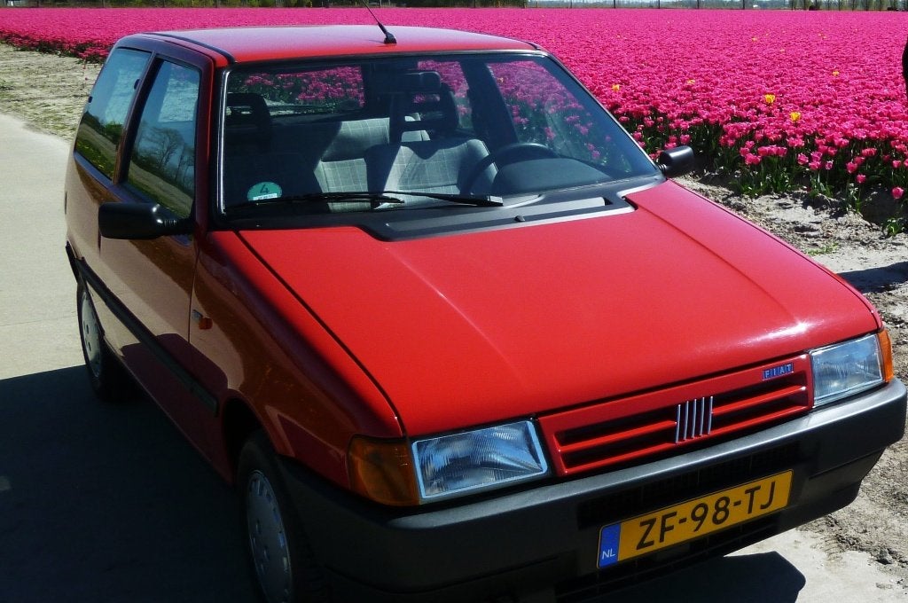 Fiat Uno 1.0 45 S IE U9 1991 Rood, Auto's, Voorwielaandrijving, Stof, Uno, 4 cilinders
