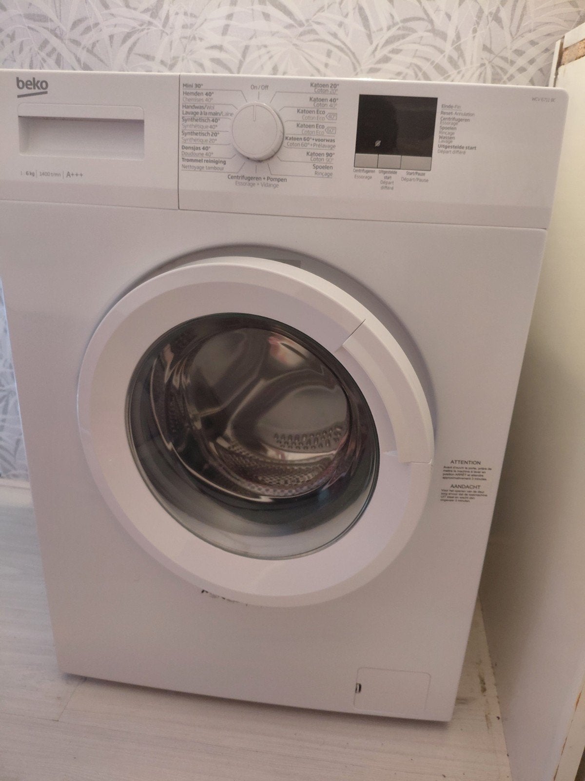 Beko WCV 6711 BC_WH Wasmachine - 6kg, A+++, 1400 toeren, 1200 tot 1600 toeren, Gebruikt, 4 tot 6 kg, Ophalen of Verzenden