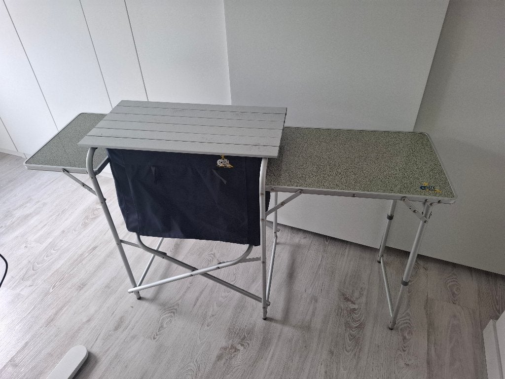 Inklapbaar keukenblokje voor in de tent, caravan, Ophalen, Zo goed als nieuw, Campingkast