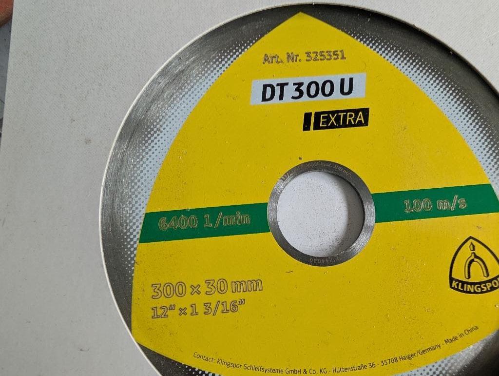 Klingspor DT 300 U diamantschijf 300x2,8x30 mm nieuw, Ophalen of Verzenden, Nieuw, 1000 watt of meer, Overige typen