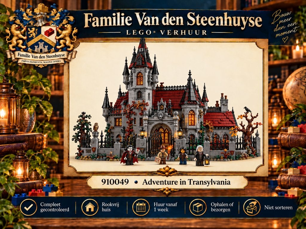 LEGO BrickLink Adventure in Transylvania 910049 huren, Overige thema's, Lego, Ophalen of Verzenden, Zo goed als nieuw