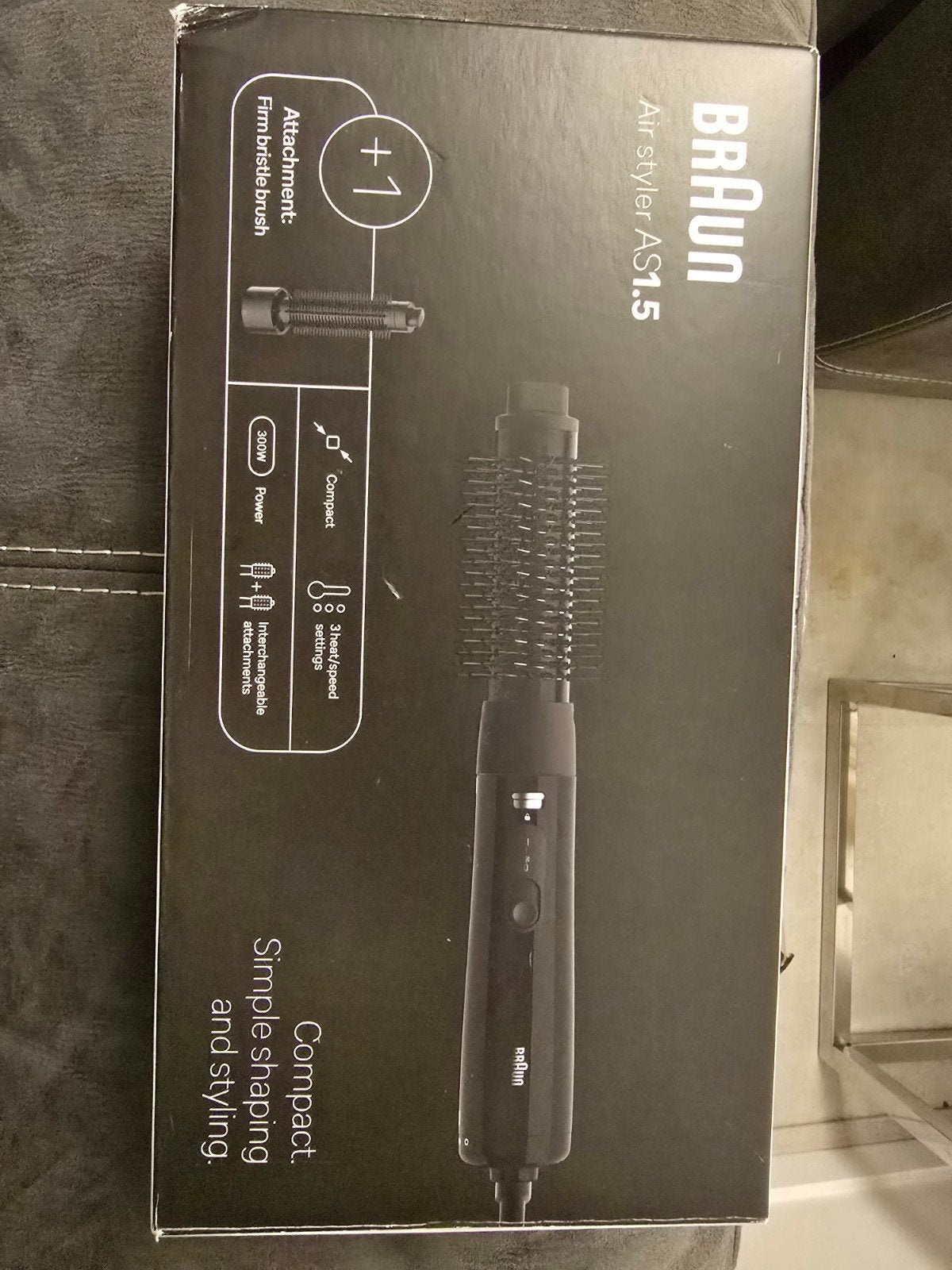 Braun Air Styler AS1.5 - Föhn en Styler in één, Ophalen of Verzenden, Zo goed als nieuw, Föhn of Haardroger