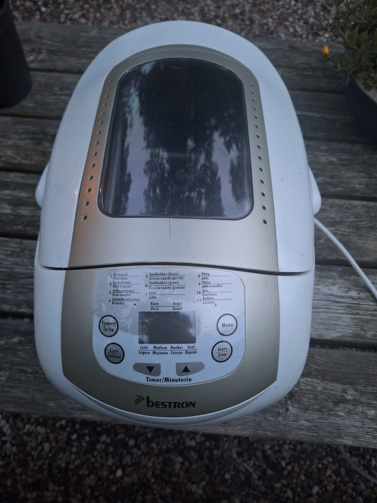 Bestron broodbakmachine met snelfunctie en timer, Gebruikt, Kijkvenster, 800 tot 1200 gram deeg, Ophalen