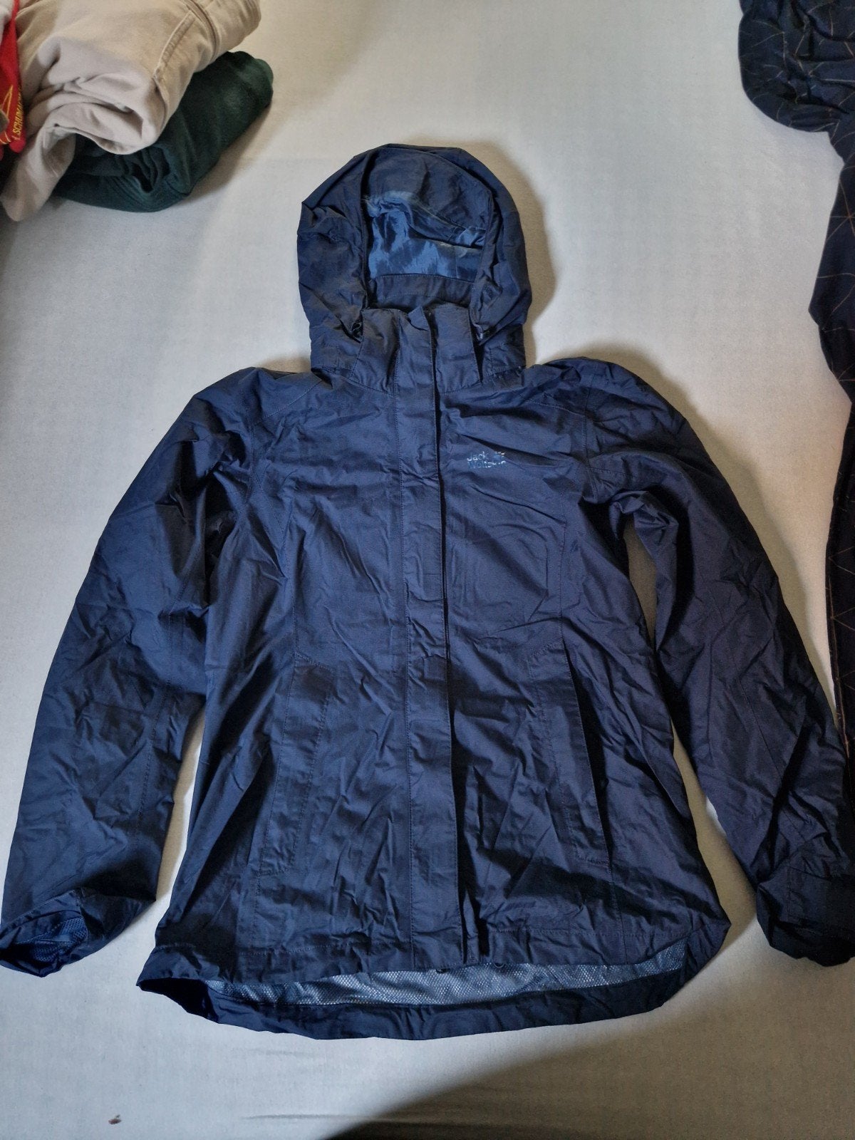 Jack Wolfskin 3-in-1 Systeem Regenjas Maat S, Caravans en Kamperen, Regenkleding, Ophalen of Verzenden, Gebruikt, Regenjas, Dames