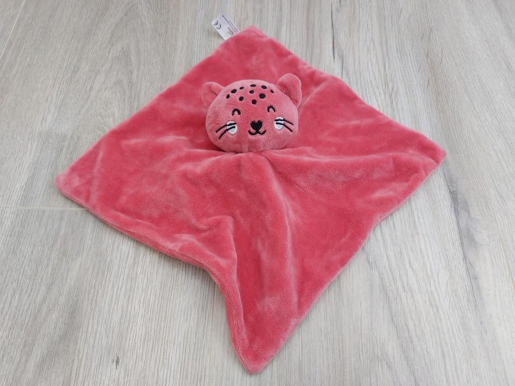 Knuffel knuffeldoekje kruidvat bambino poes kat roze L1660, Ophalen of Verzenden, Zo goed als nieuw