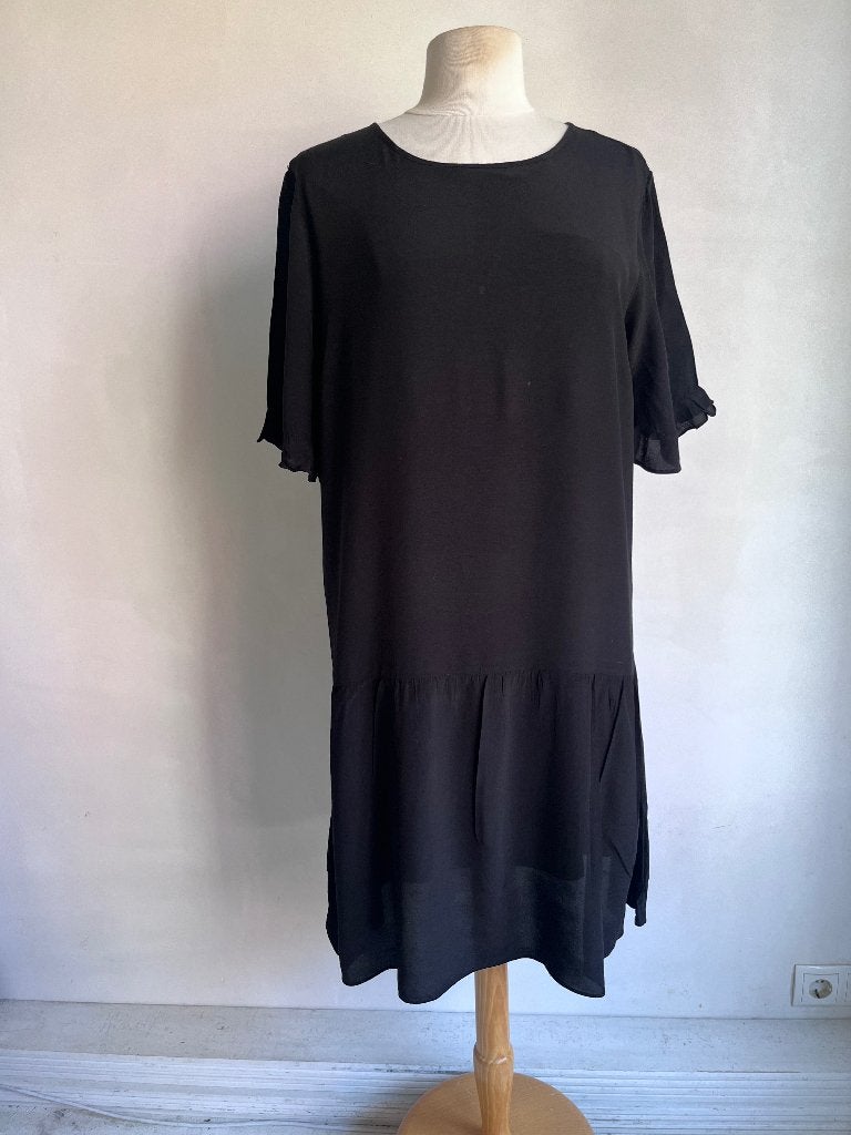 second female jurk maat xl zwart, Verzenden, Second female, Zwart, Maat 46/48 (XL) of groter