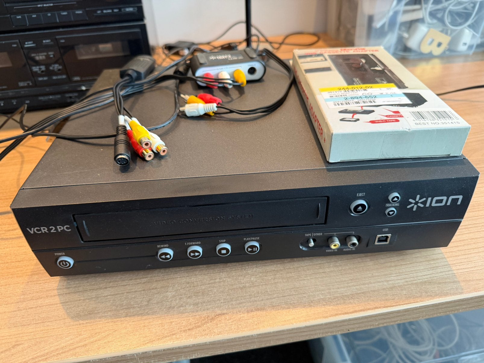 ION VCR 2 PC videorecorder+USB video grabber+VHS-C adapter., Ophalen, Nieuw, Dvd-recorder, Overige merken