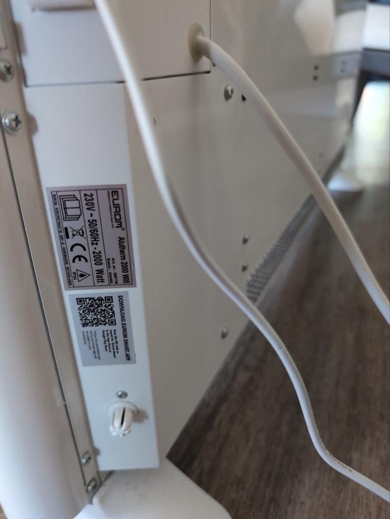 Eurom Alutherm 2000 Wifi Convector Kachel, Ophalen of Verzenden, Zo goed als nieuw, 800 watt of meer, Kachel
