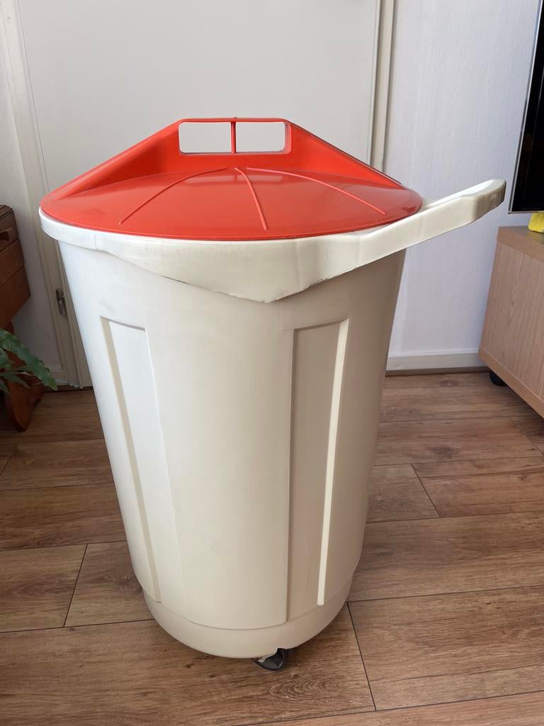 Retro wasmand jaren 60, Ophalen, Gebruikt, Beige, Overige typen