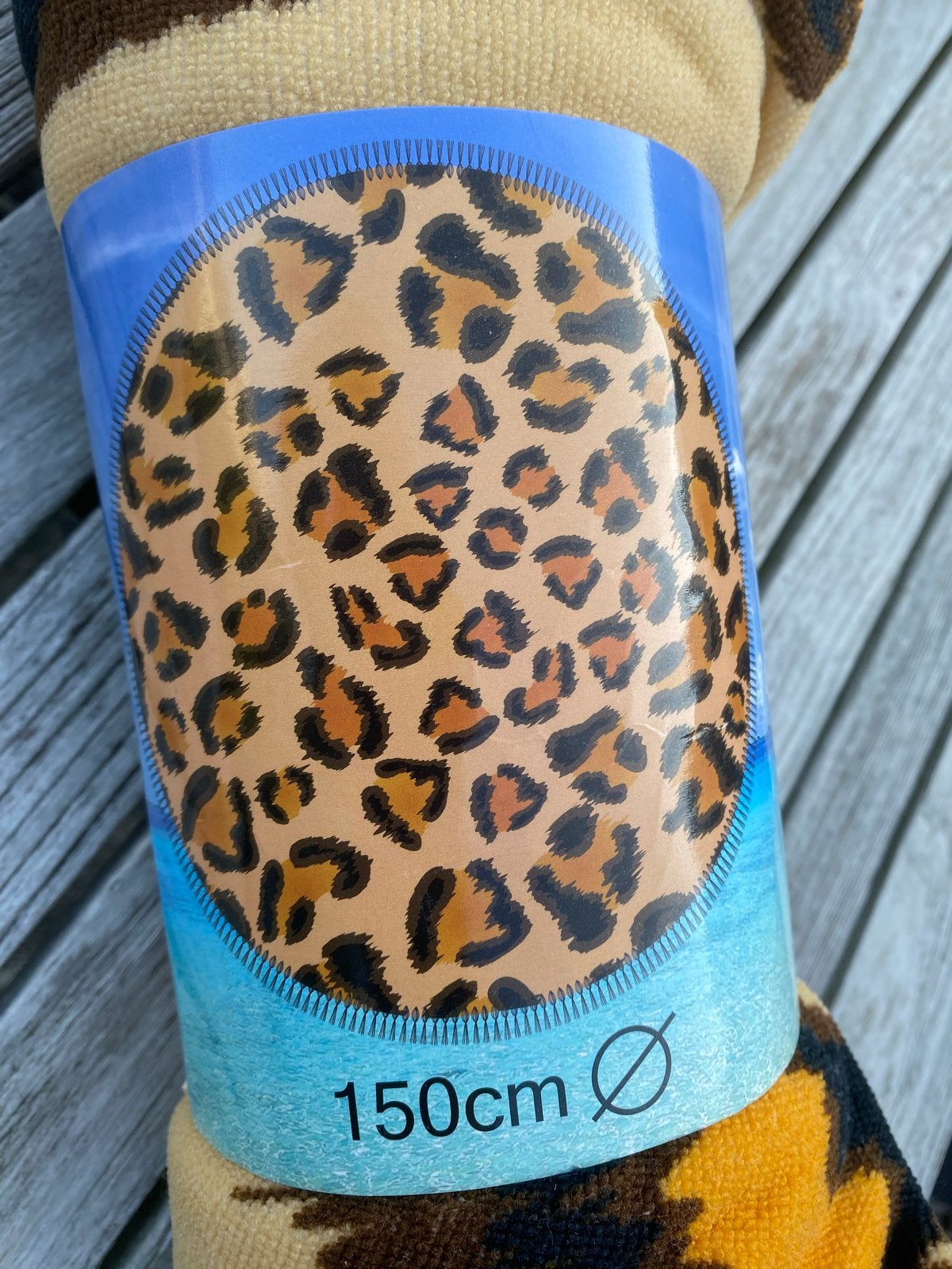 Nieuw Ibiza Rond Strandlaken Panterprint 150cm Microvezel, Ophalen of Verzenden