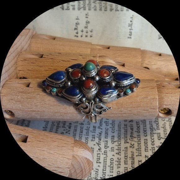 Vintage Afghaanse Kuchi Ring maat 18, Ophalen, 18 tot 19, Gebruikt, Overige kleuren