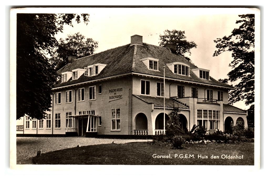 Gorssel, P.G.E.M. Huis den Oldenhof, Verzamelen, Verzenden, 1940 tot 1960, Gelopen, Gelderland