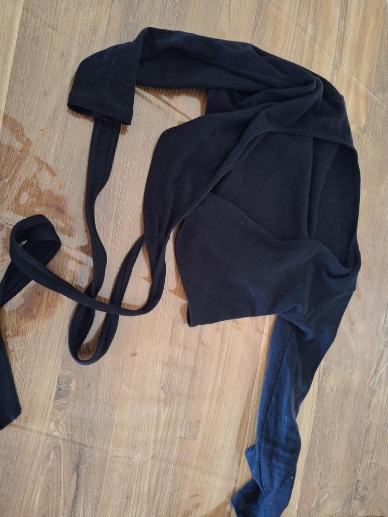Zwart ballet vestje, maat 134/10, Ophalen, Gebruikt, Kleding
