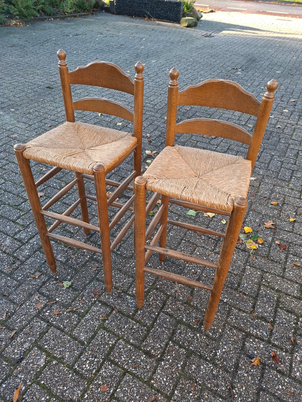2 barkrukken, Huis en Inrichting, Ophalen, Gebruikt, 60 tot 90 cm