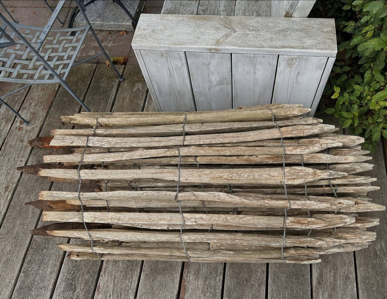 10 m Kastanjehouten schapen hekwerk - Duurzaam en rustiek, Ophalen, 1 tot 2 meter, 6 meter of meer, Zo goed als nieuw