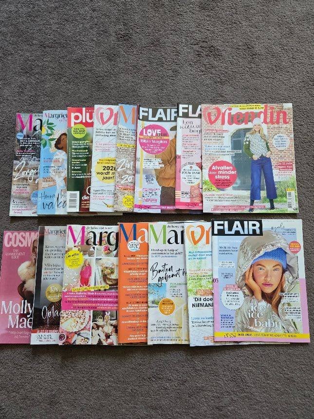 *FLAIR, VRIENDIN 15 BLADEN VOOR 4 EURO*, Ophalen of Verzenden, Zo goed als nieuw, Damesbladen