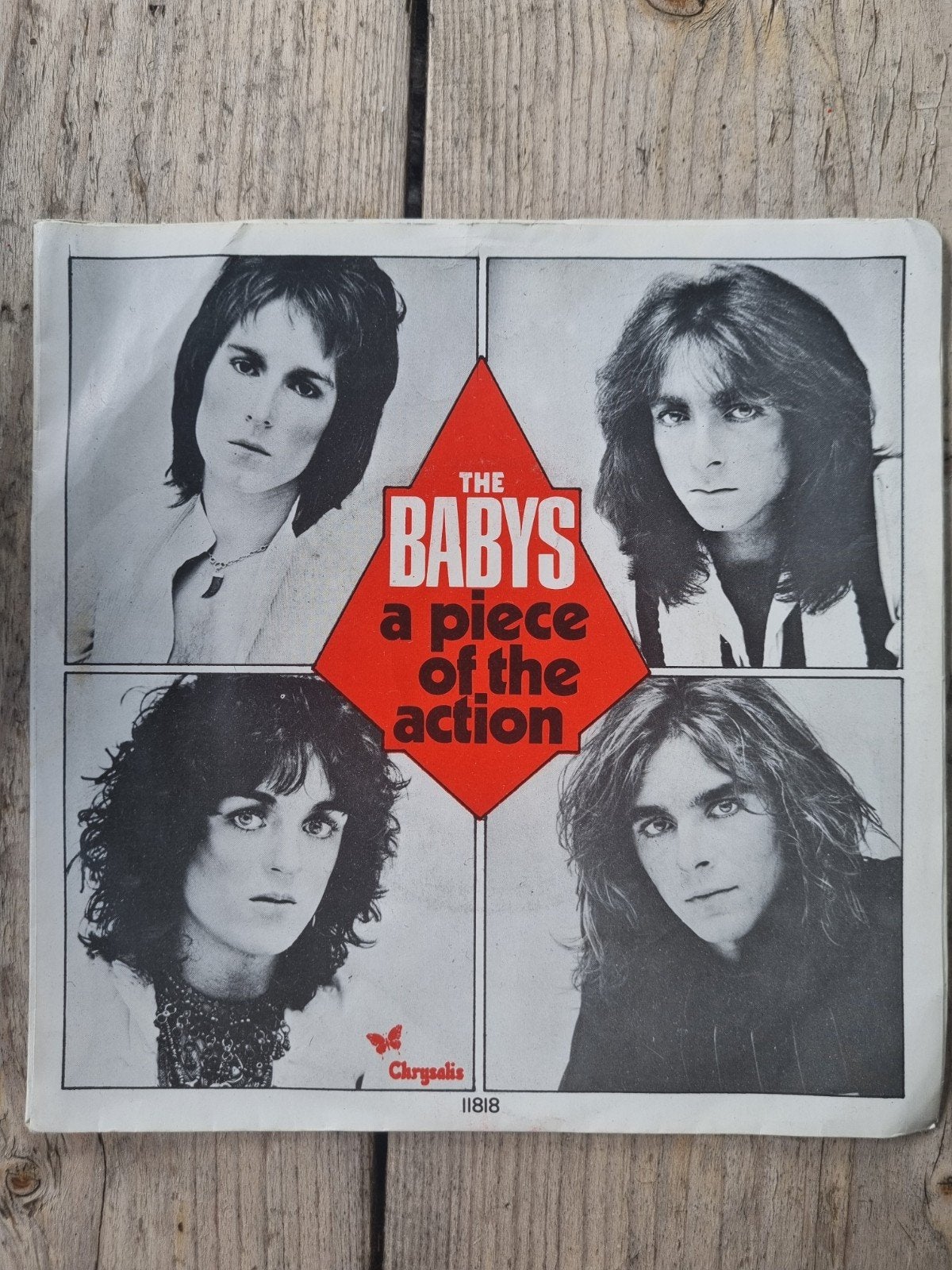 The Babys - A Piece of the Action (Single), Gebruikt, 7 inch, Ophalen of Verzenden, Classic Rock