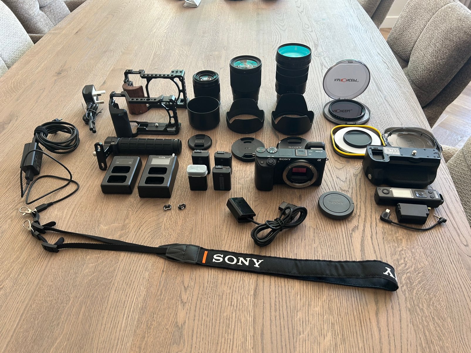 Complete Sony A6300 Video/Foto Set, Ophalen of Verzenden, Zo goed als nieuw