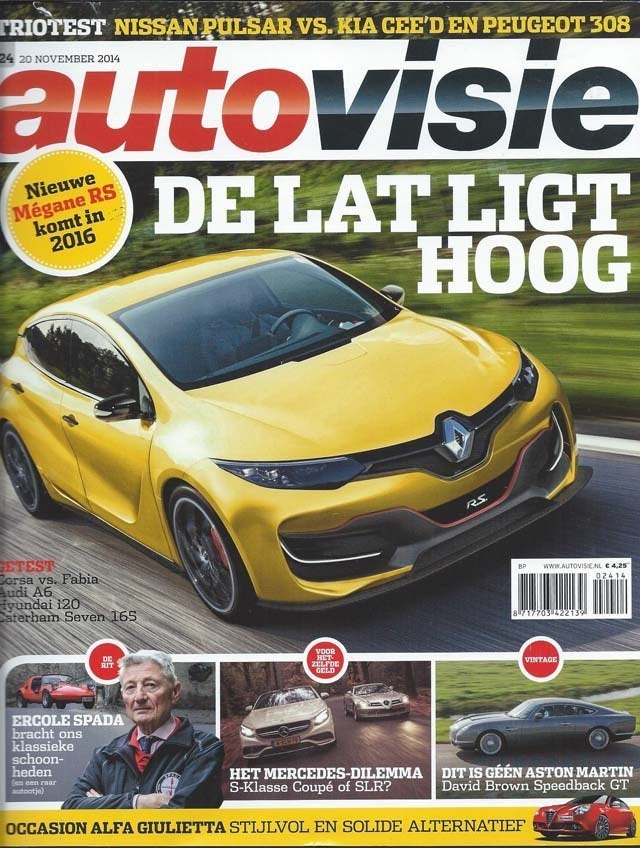 Autovisie 24 2014 : Alfa Romeo Giulietta - Peugeot 208 T16, Ophalen of Verzenden, Gelezen, Algemeen