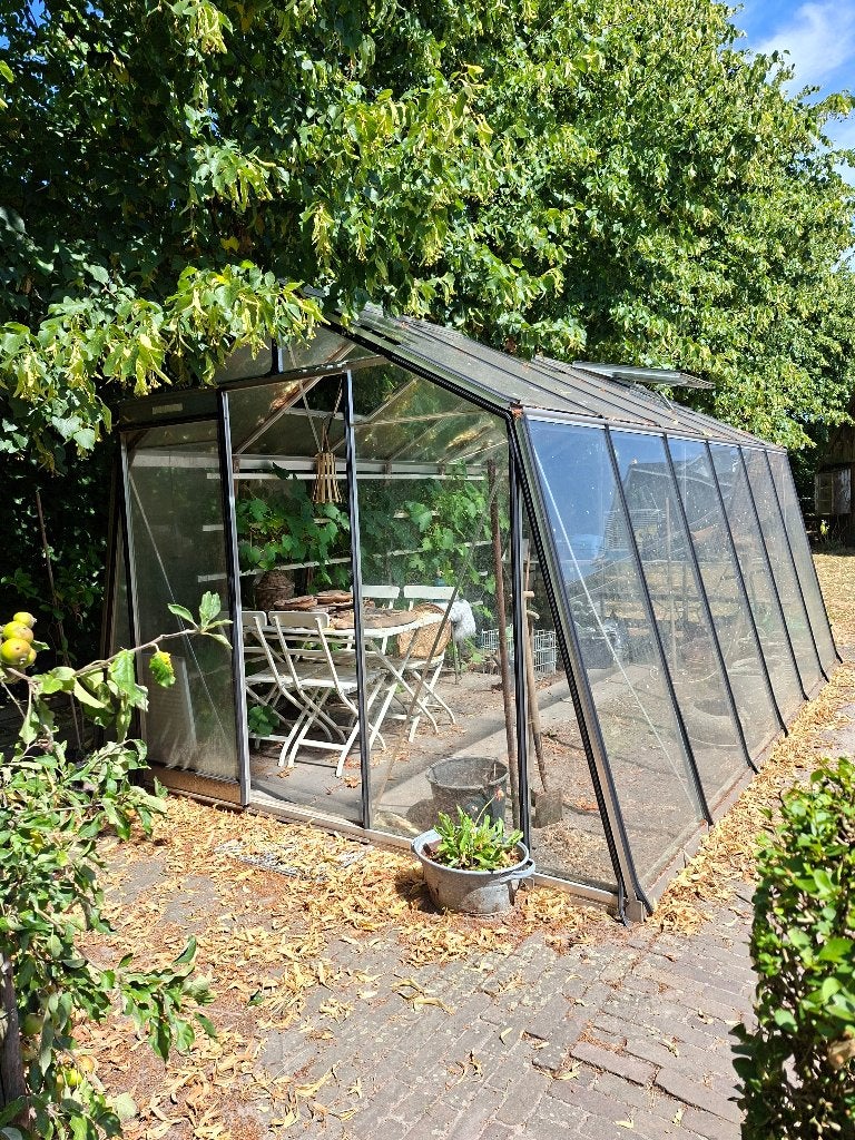 Tuinkas, Tuin en Terras, Kassen, Ophalen, Glas, Zo goed als nieuw, Aluminium