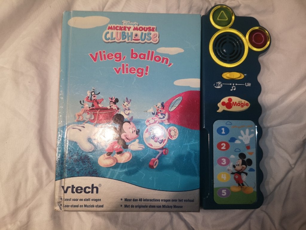 Leer en luisterboek, Ophalen of Verzenden, Mickey Mouse, Gebruikt, Beeldje of Figuurtje
