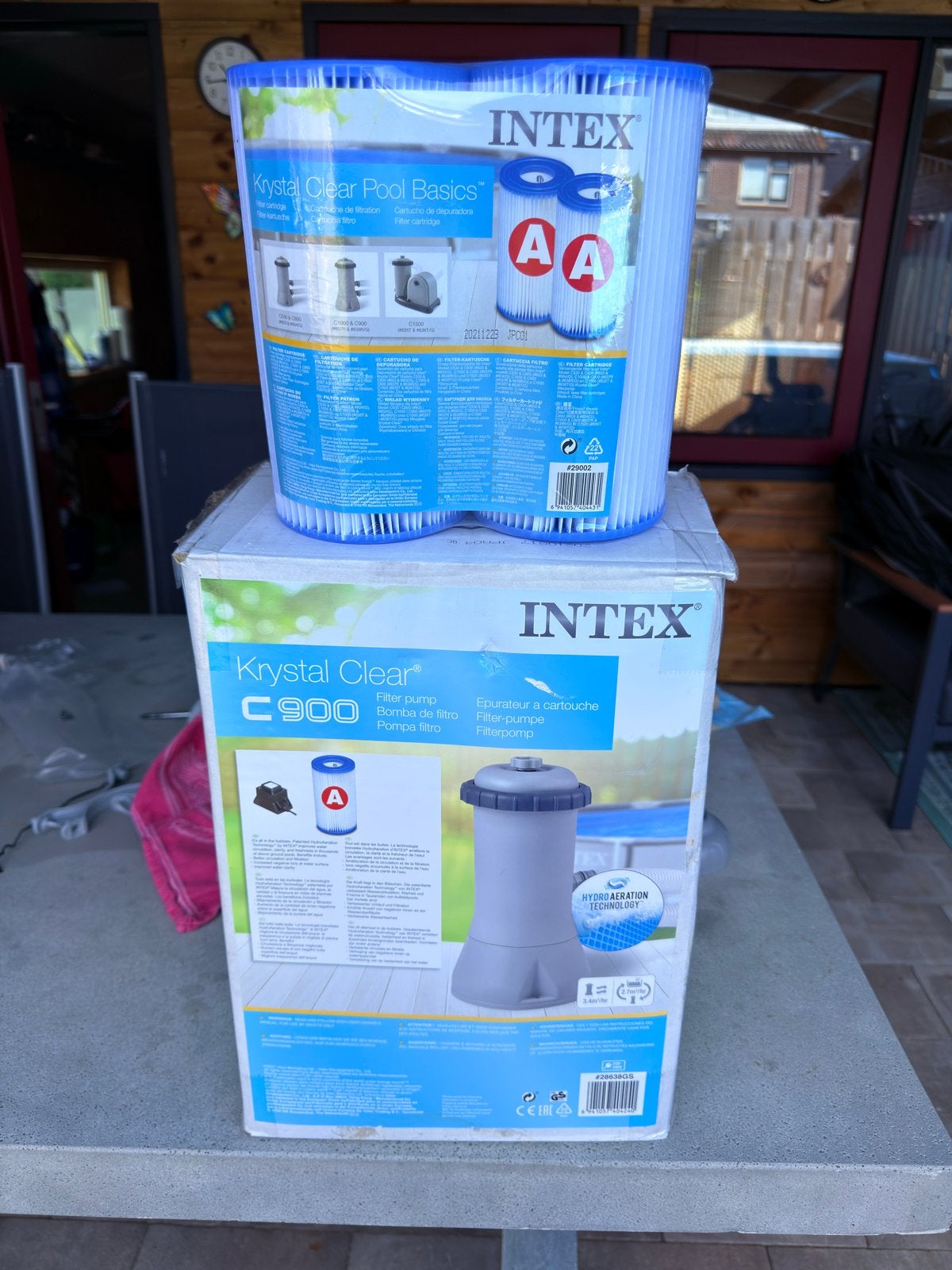 Intex Krystal Clear C900 Zwembadpomp met filters, Ophalen of Verzenden, Zo goed als nieuw, Filter