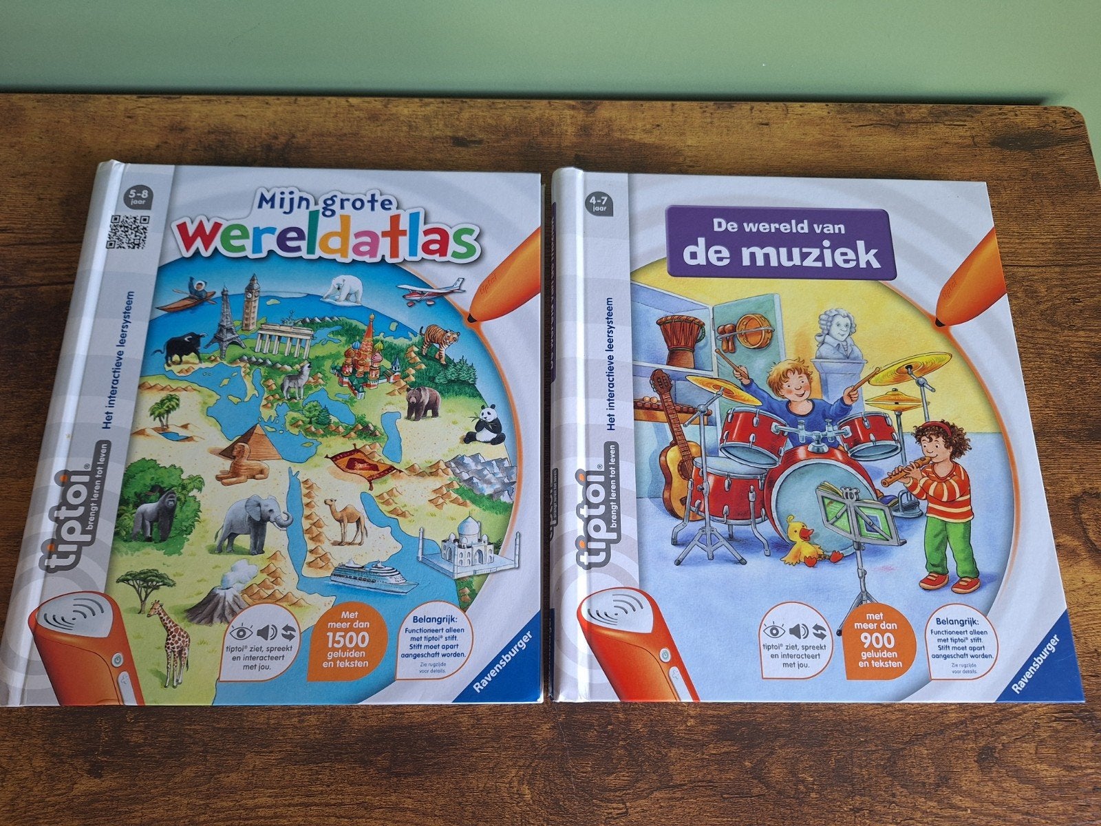 Tiptoi Wereldatlas & De wereld van de muziek, Ophalen of Verzenden, Zo goed als nieuw, Elektronica, Met geluid