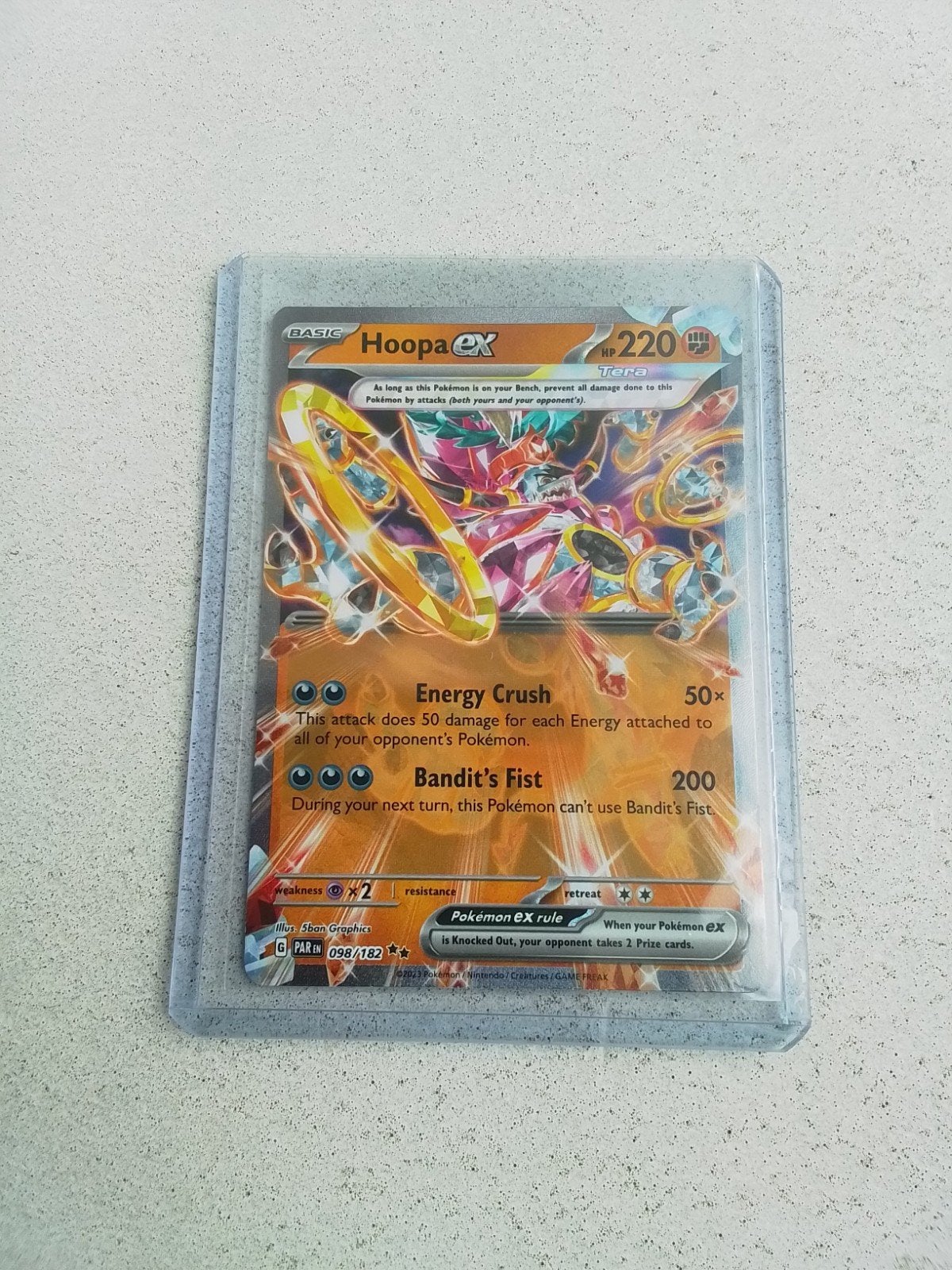 Hoopa EX PAR098/182 Paradox Rift - Perfecte Conditie, Ophalen of Verzenden, Zo goed als nieuw, Losse kaart