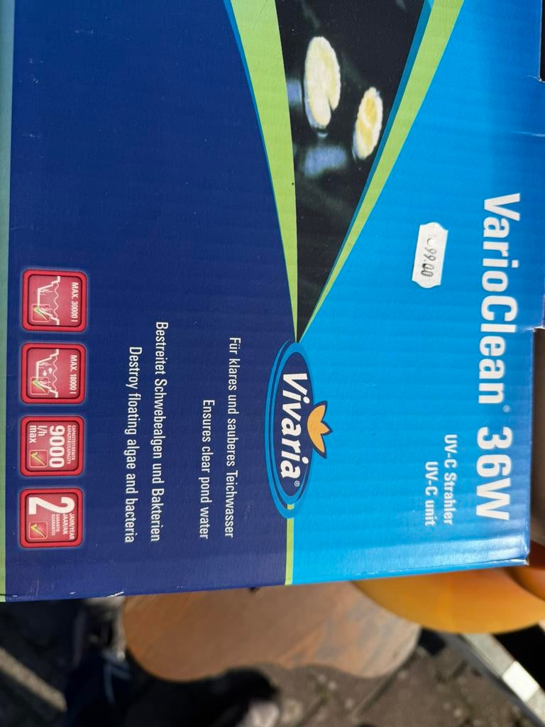 Vario Clean 36 W, Ophalen, Zo goed als nieuw, Vijverpomp