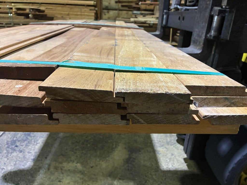 Planken-rabat-channelsiding-Hardhout/Louro Gamela-20x105mm, Tuin en Terras, Ophalen, Planken, Nieuw, Hardhout