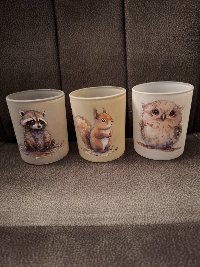 3 super lieve waxinelichthouders, 8 cm, Waxinelichthouder, Nieuw, Ophalen of Verzenden