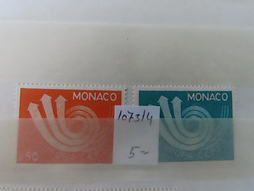 Monaco 1073/4, Ophalen of Verzenden, Monaco, Postfris