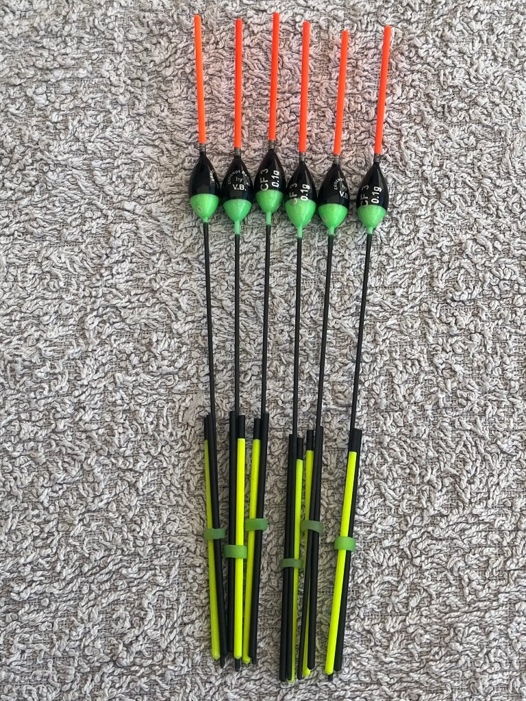 adv 295 / NIEUW set 6 commercial dobbers  CF 0,10 gr, Ophalen of Verzenden, Nieuw, Dobber of Lood