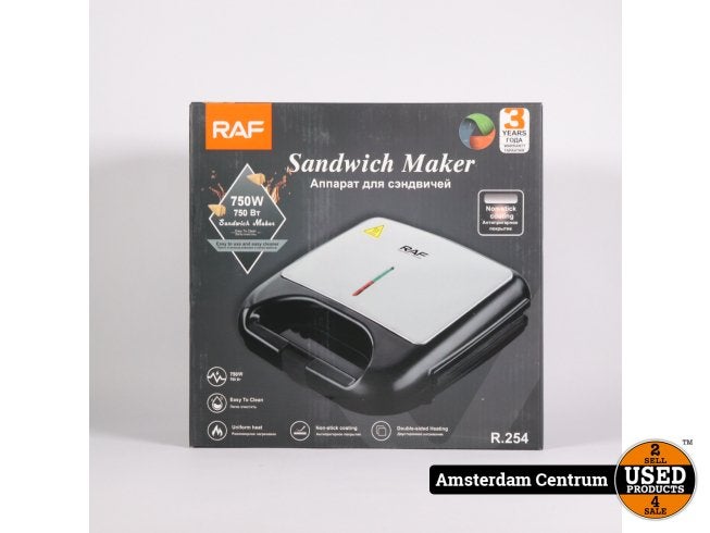 RAF R.254 Sandwich Maker - Nieuw, Witgoed en Apparatuur, Keukenmixers, Flex Ltd., Nieuw, https://flex.com/contact-us, Nobelstraat 10, 5807 GA Oostrum LB, Limburg, Nederland