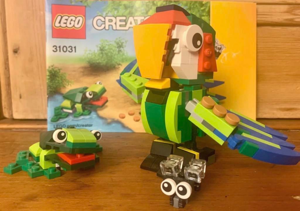 Complete Lego creator 3-in-1 set 31031 Regenwoud-dieren, Ophalen of Verzenden, Zo goed als nieuw, Complete set, Lego