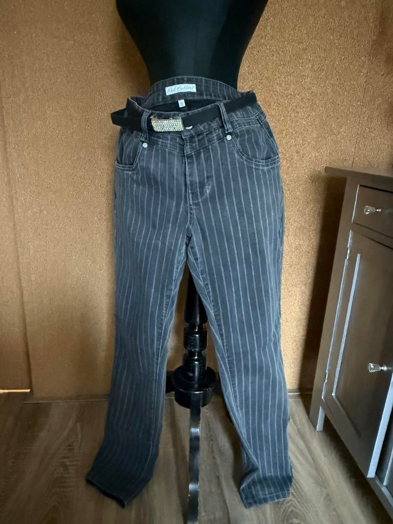 Skinny jeans Red Button krijtstreep/grijs maat 38, Maat 38/40 (M), Ophalen of Verzenden, Zo goed als nieuw, Grijs