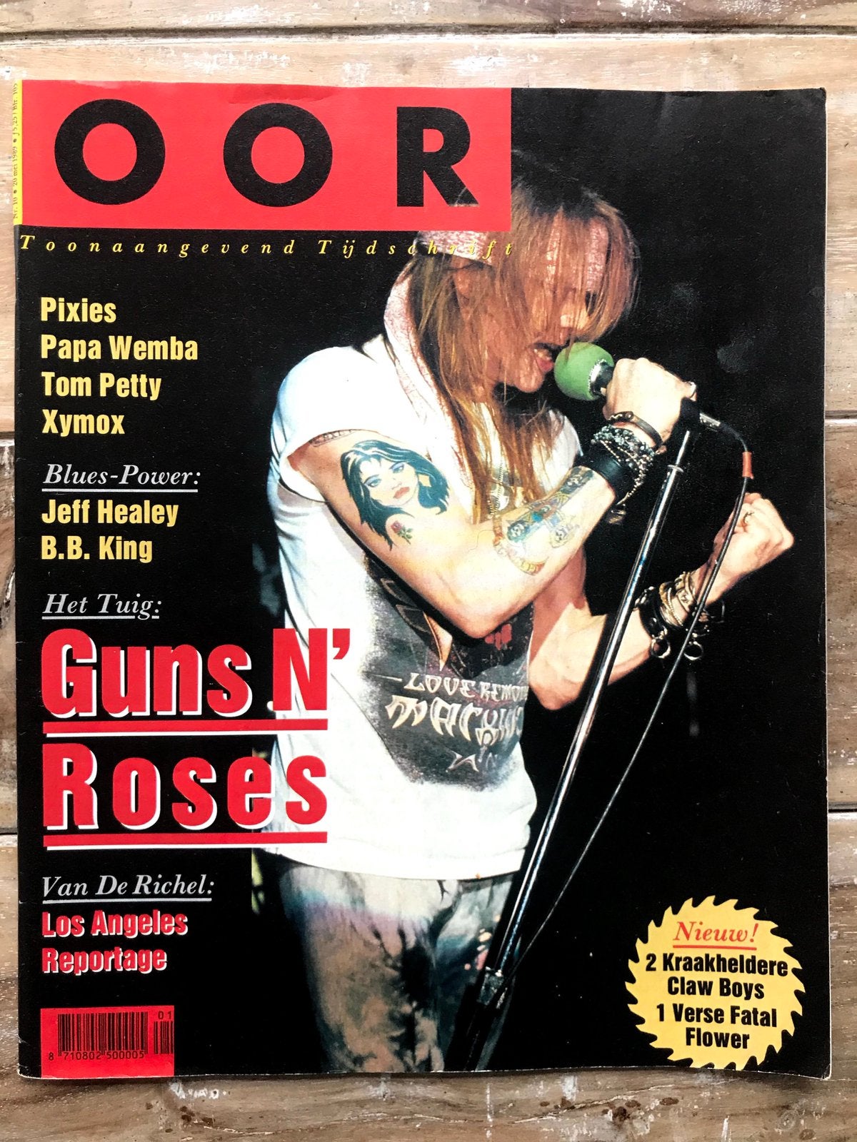 OOR Magazine 1989 PIXIES Jeff Healey GUNS N ROSES Tom Petty, Ophalen of Verzenden, Zo goed als nieuw, Muziek, Film of Tv