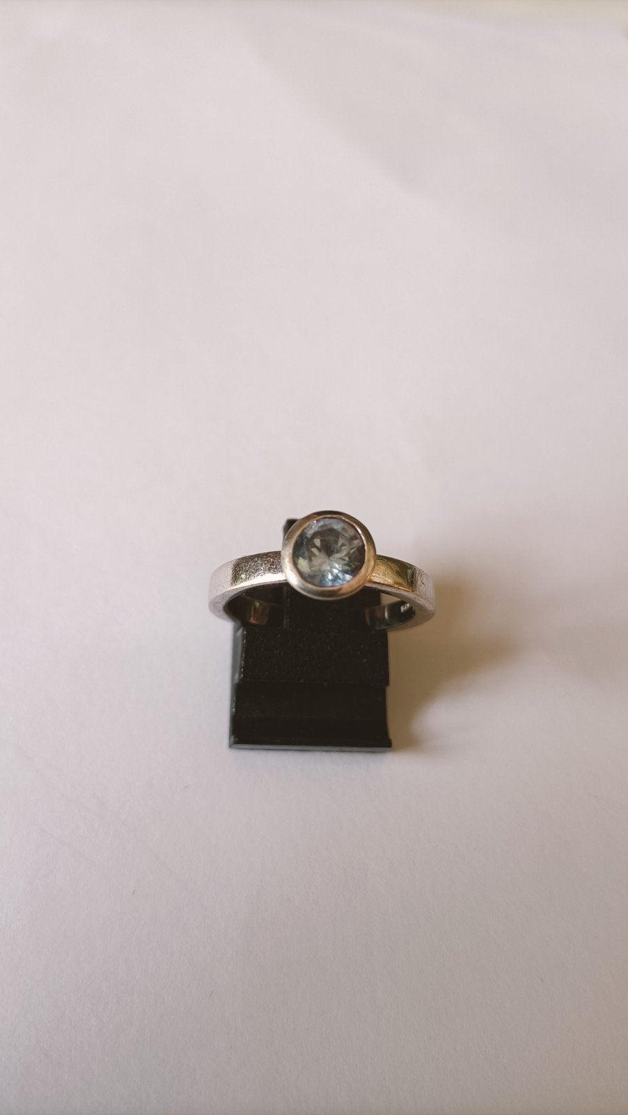 Fraaie zilveren ring met Topaas, Verzenden, Zilver, Ring, Met edelsteen
