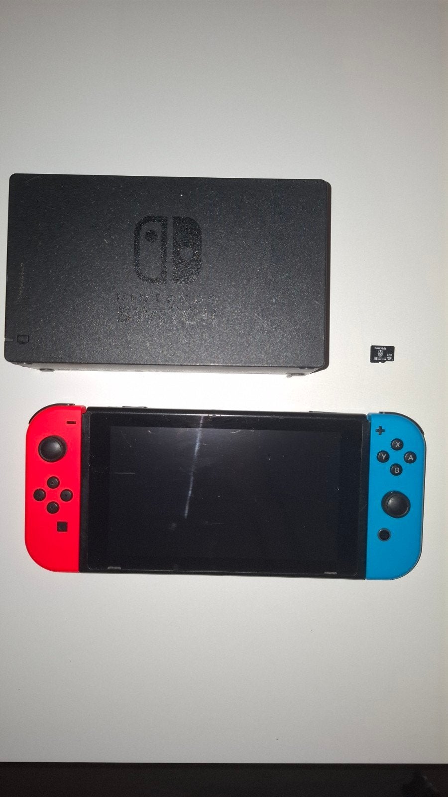 Nintendo Switch met 128 GB opslag - Joystick defect, Ophalen, Gebruikt, Met 2 controllers, Switch Original