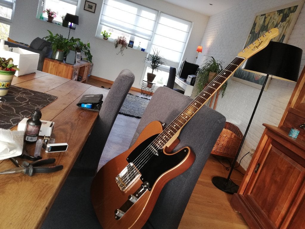 Fender CS telecaster, Ophalen of Verzenden, Gebruikt, Solid body, Fender