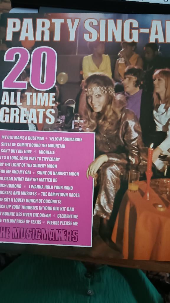 lp party sing along 20 hits, Inclusief binnenhoes, Ophalen, Gebruikt, 12 inch