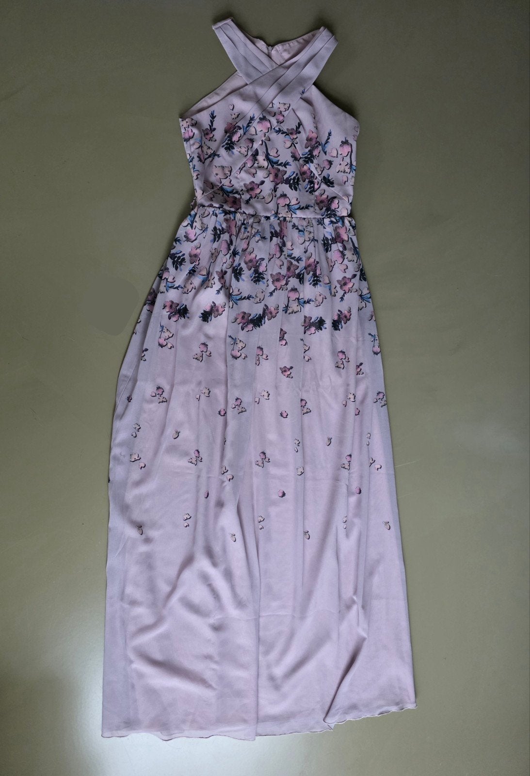 Maxi jurk bloemen, Verzenden, Zo goed als nieuw, Little mistress via ASOS, Roze