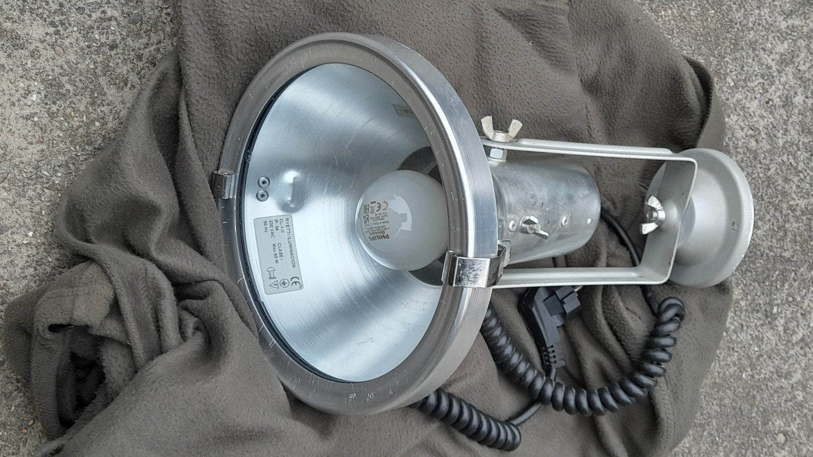 Wandlamp, Ophalen, Wandlamp, Aluminium, Netvoeding