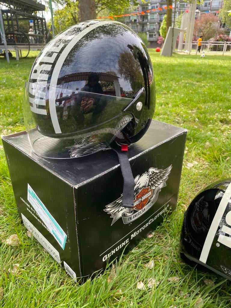 Harley Davidson helm - Maat M - Zeer goede staat, Motoren, Kleding | Motorhelmen, Overige merken, M, Jethelm, Kinderen