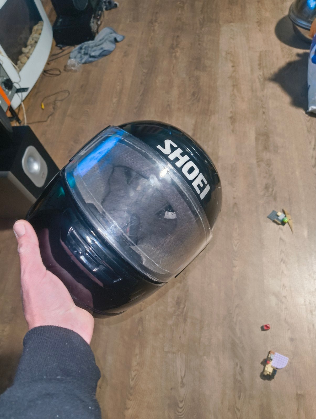 Shoei scooter helm, Fietsen en Brommers, Ophalen, Zo goed als nieuw, Extra small of kleiner, Shoei