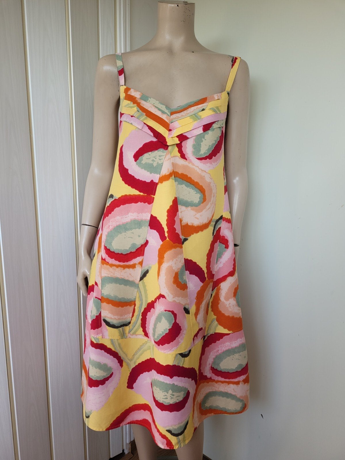 Kenzo jurk zomer maat 38/M geel/rood FR40, Maat 38/40 (M), Overige kleuren, Kenzo, Ophalen of Verzenden