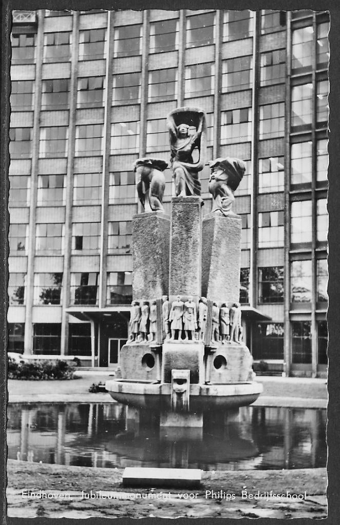 380 Einhoven, Jubileummonument voor Philips Bedrijfsschool, Ophalen of Verzenden, Voor 1920, Ongelopen, Noord-Brabant